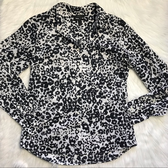 J. Crew Tops - J crew boy style button down shirt animal print 6